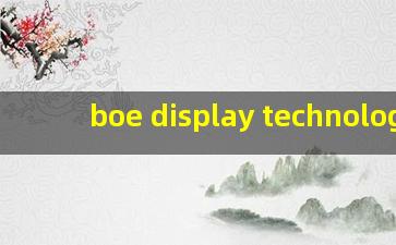 boe display technology